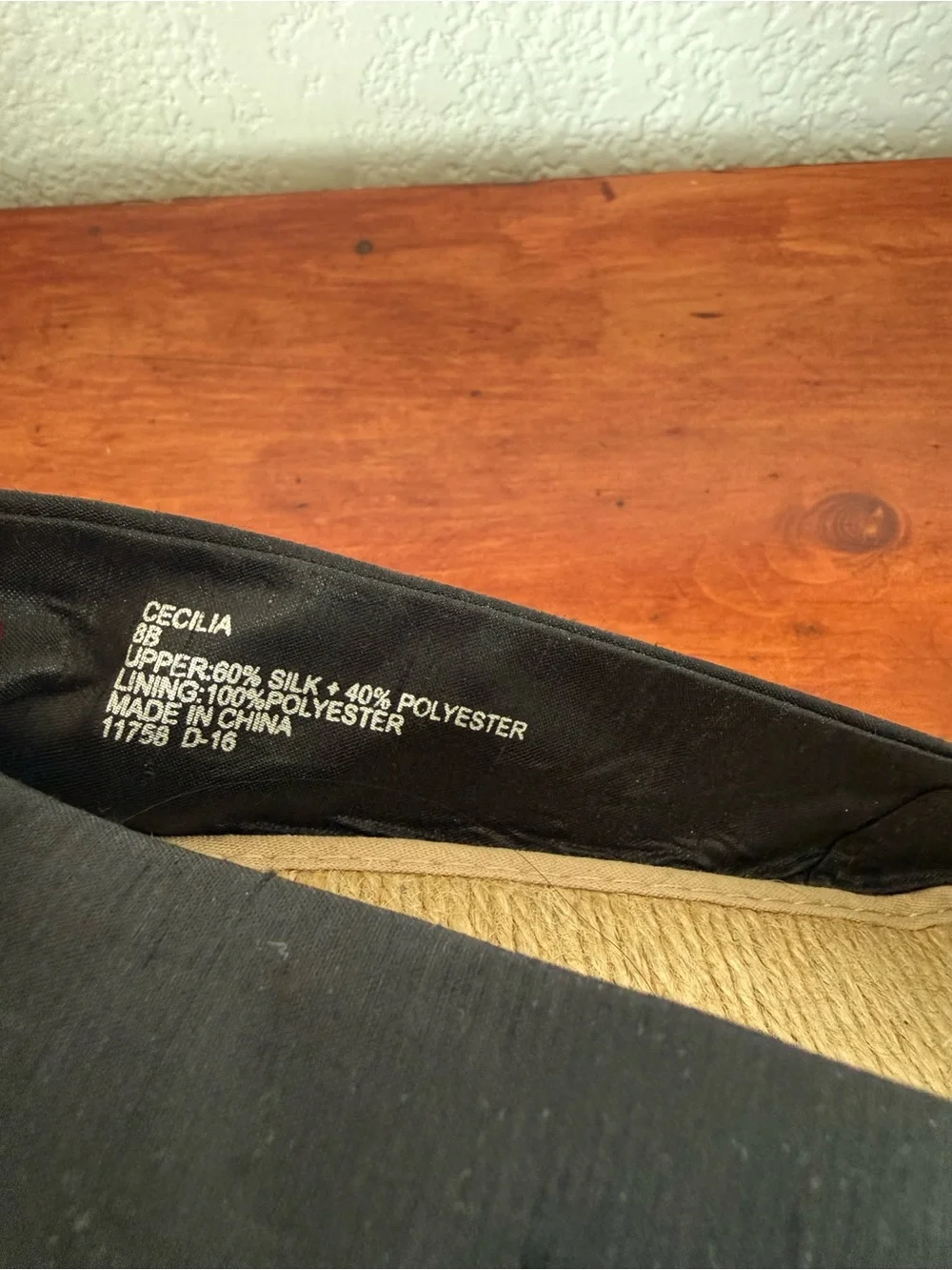 Lauren Ralph Lauren Black Peep-Toe Espadrille Flats
